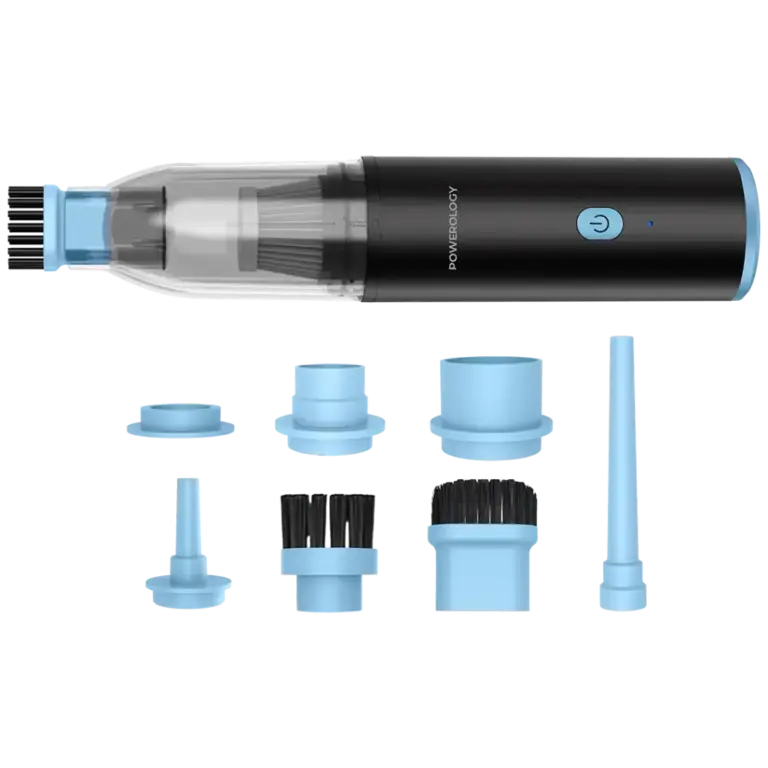 Powerology Turbovac 8-In-1 Handheld Vacuum & Air Duster