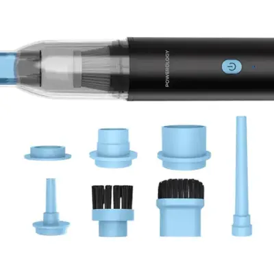 Powerology Turbovac 8-In-1 Handheld Vacuum & Air Duster