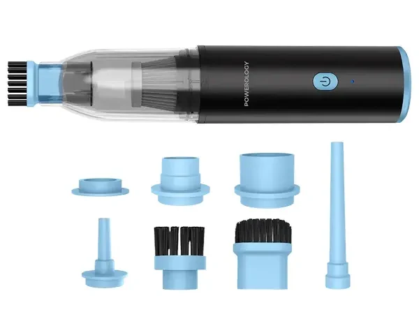 Powerology Turbovac 8-In-1 Handheld Vacuum & Air Duster