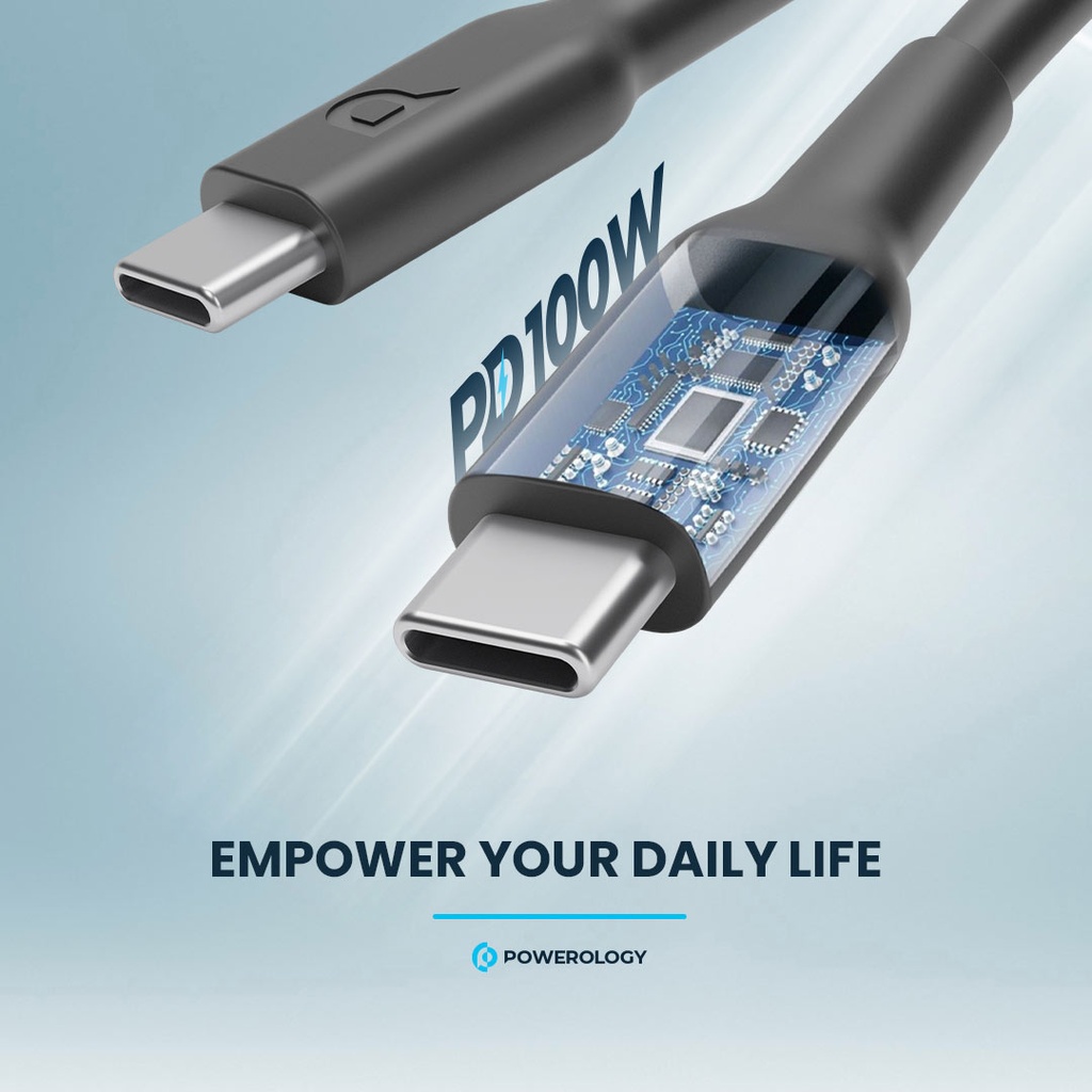 Powerology Type-C to Type-C Fast Charging Cable