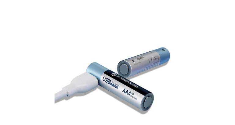 Powerology USB-C Rechargeable Lithium-Ion AAA Battery