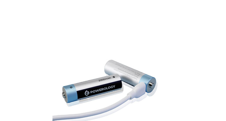 Powerology USB-C Rechargeable Lithium-Ion AA Battery