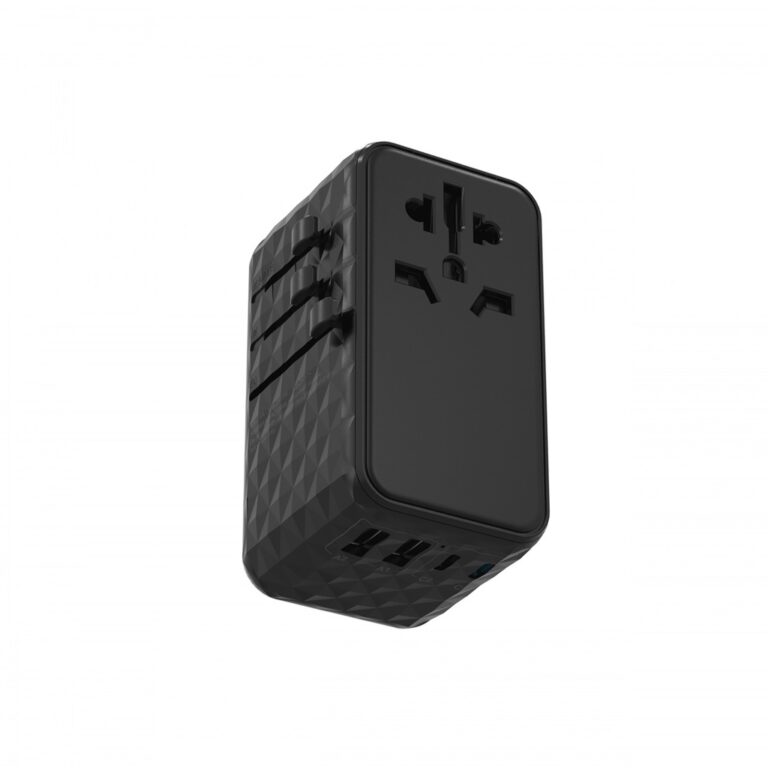 Powerology Universal Adapter 140W X2 Type C port and X2 USB A 15W port