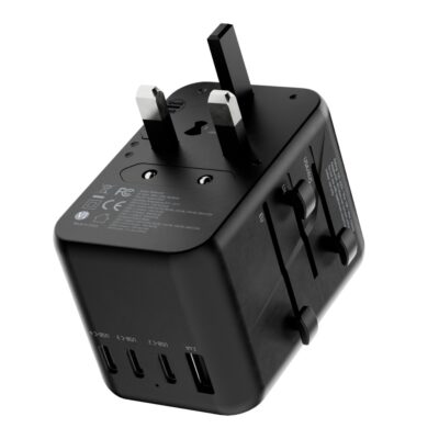 Powerology Universal Multi-Port Travel Adapter PD 65W
