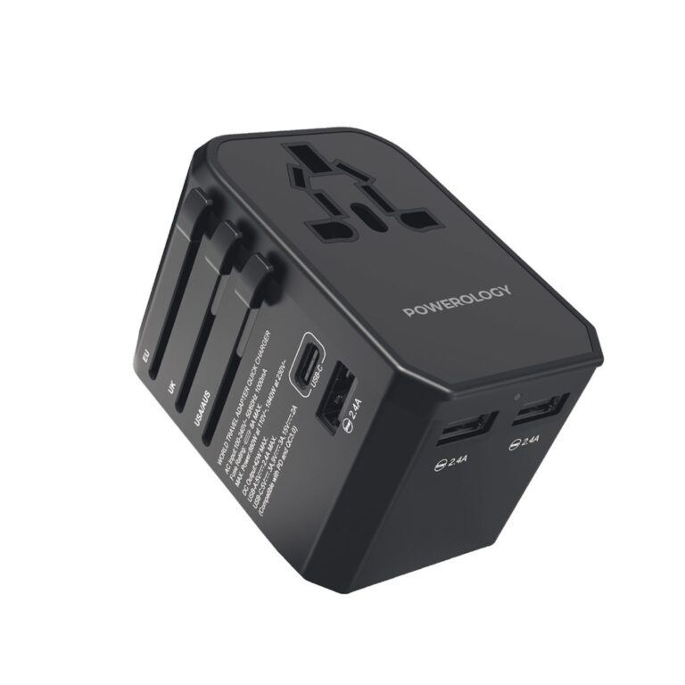 Powerology Universal Multi-Port Travel Charger