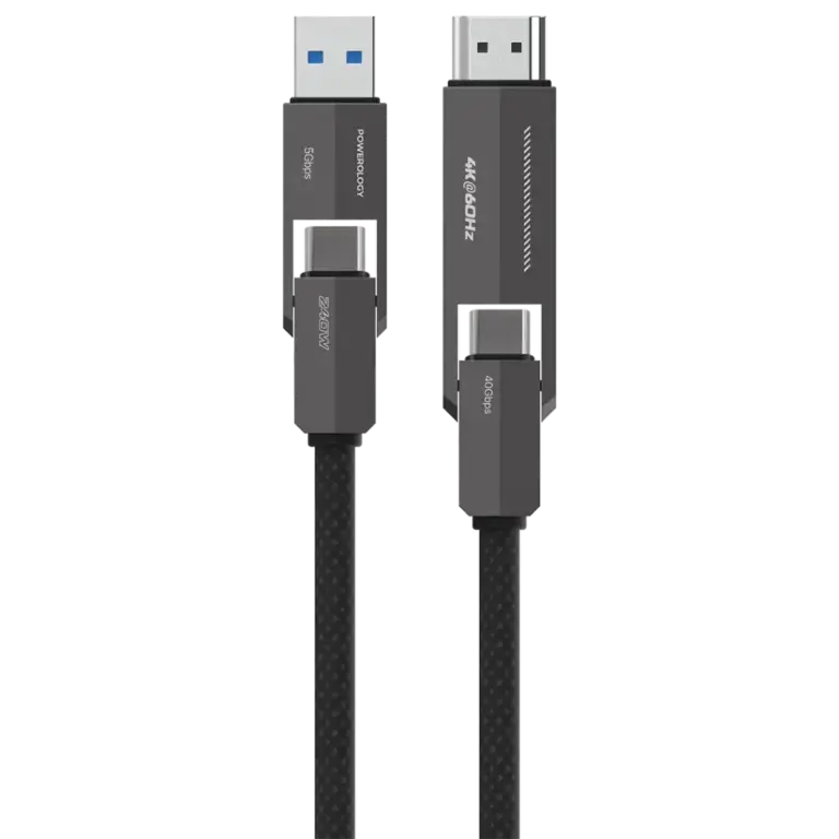 Powerology Vion 4-In-1 Charging & Data Transfer Cable