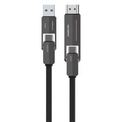 Powerology Vion 4-In-1 Charging & Data Transfer Cable