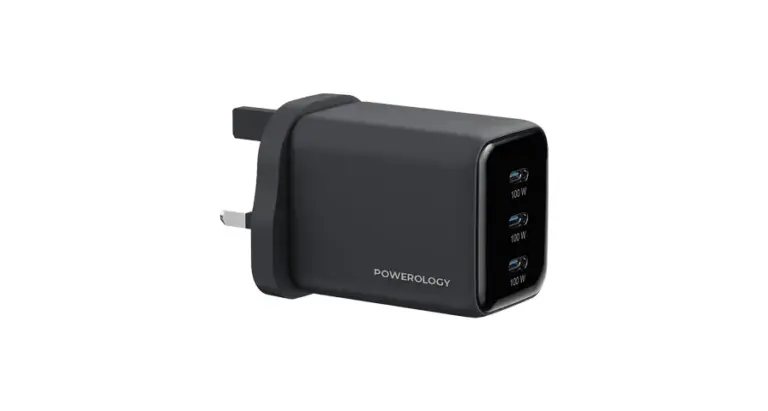 Powerology Volt-X 100W Multi-Port Gan Wall Charger