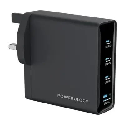 Powerology Volt-X 200W Multi-Port Gan Adapter