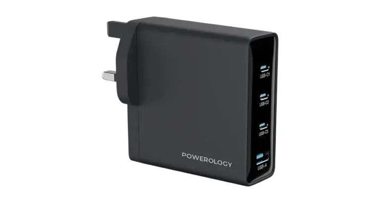 Powerology Volt-X 200W Multi-Port Gan Adapter