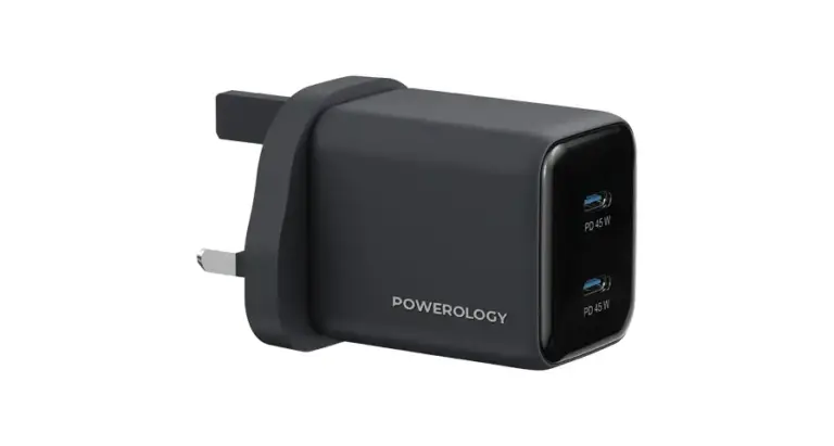 Powerology Volt-X 45W Dual-Port GaN Wall Charger