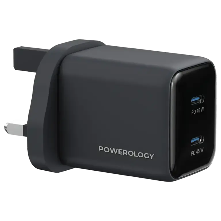 Powerology Volt-X 45W Dual-Port GaN Wall Charger