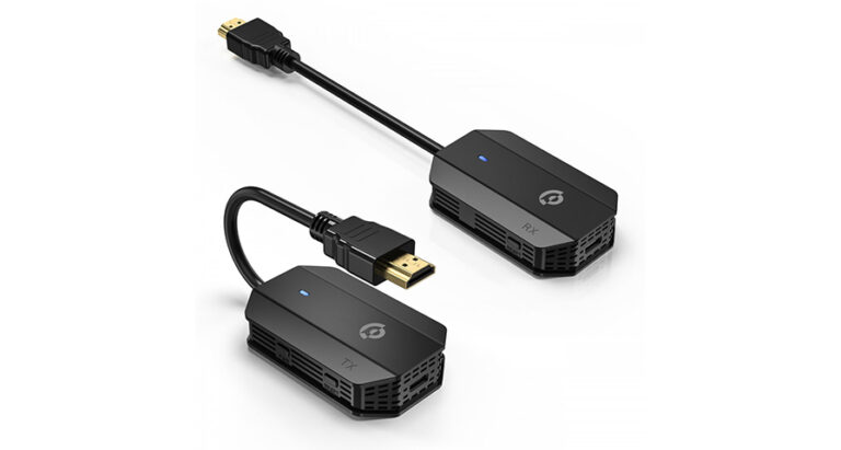 Powerology Wireless HDMI Mirroring Adaptor Pair with USB-C Cable Full HD 1080P