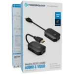Powerology Wireless HDMI Mirroring Adaptor Pair with USB-C Cable Full HD 1080P