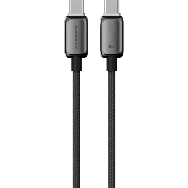 Powerology Zinco Series USB-C to USB-C - Dark Gray