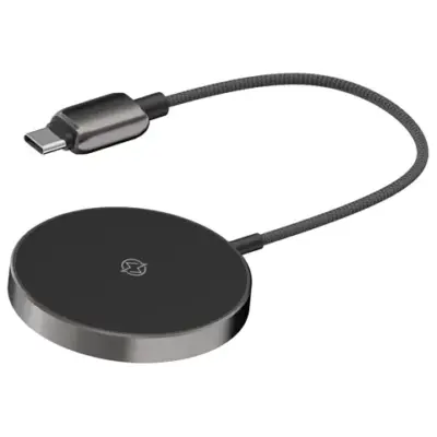 Powerology Zinco Series Wireless Charging Pad - Dark Gray