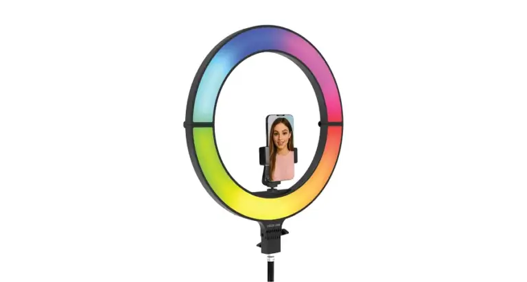 Green Lion 18" Foldable Ring Light - Black