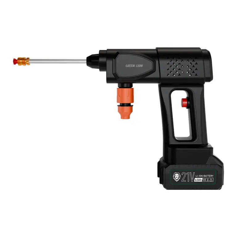 Green Lion 21V Cordless Pressure Wash Gun - Black
