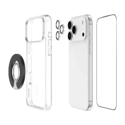 Green Lion 4-In-1 Protection Pack for iPhone 17 Pro/Pro Max- Clear