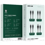 Green Lion 4 in 1 Cable Combo All-In-One Kit - Black