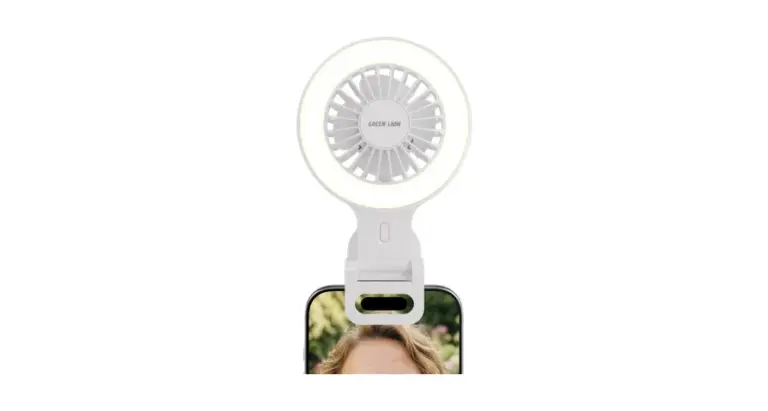 Green Lion Air Glow Clip-On Rechargeable Fan