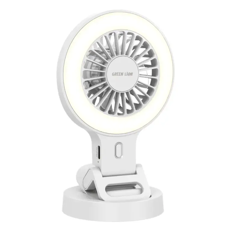 Green Lion Air Glow Clip-On Rechargeable Fan