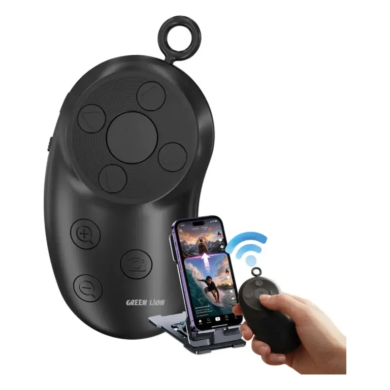 Green Lion Air Scroll Smart Wireless Remote - Black