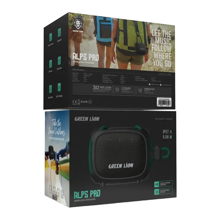 Green Lion Alps Pro Wireless Speaker - Black