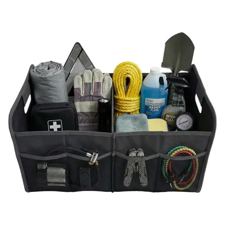 Green Lion Car Trunk Organizer 40L - Black