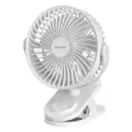 Green Lion Clip Fan Portable Clip-on Design - White