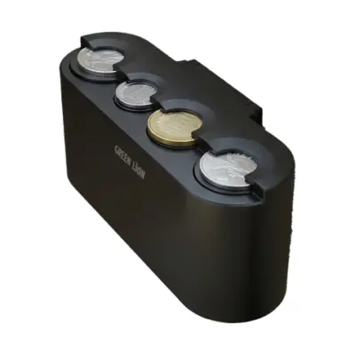 Green Lion Coin Dock Car Coin Organizer - Black