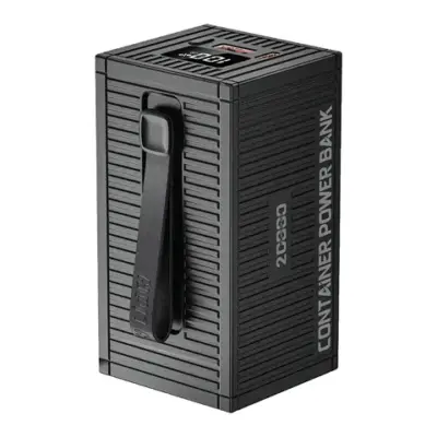 Gadget Pulse Kenya 60 Green Lion Container 20000mAh Power Bank - Black