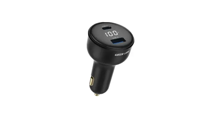 Green Lion Drive Volt Dual Port Car Charger - Black
