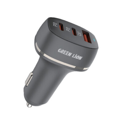 Green Lion Dual PD & QC 3.0 50W Car Charger - Black