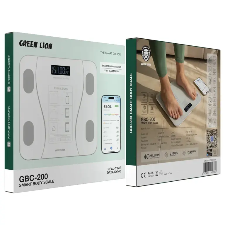 Green Lion GBC-200 Smart Body Scale - White