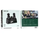 Green Lion GM-89X 2-In-1 Wireless Microphone with Noise Cancellation - Black