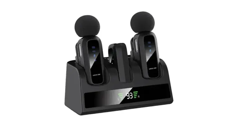 Green Lion GM-89X 2-In-1 Wireless Microphone with Noise Cancellation - Black