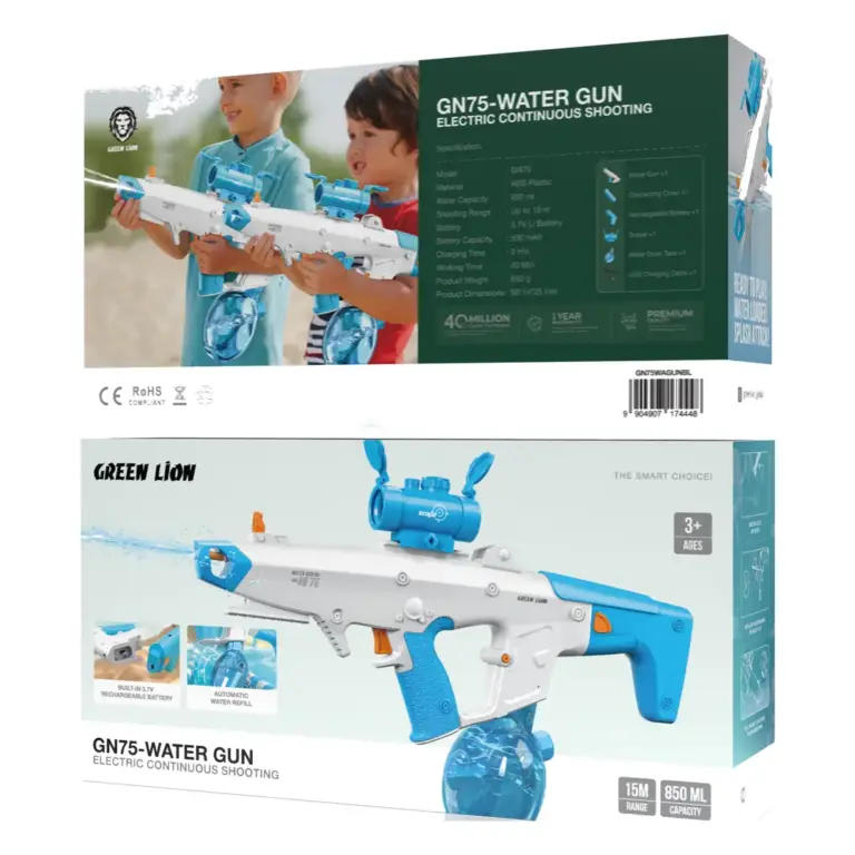 Green Lion GN75-Water Gun with Electric Continuous Shooting