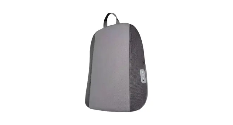 Green Lion Massage Cushion with Heating Function and Lumbar Support - Grey