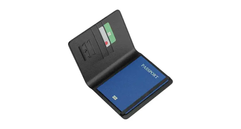 Green Lion Pass-Track Passport Holder - Black