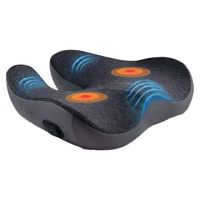 Green Lion Relieve Seat Cushion with Massage & Heat Therapy - Grey