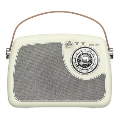 Green Lion Retro Radio Speaker - Cream