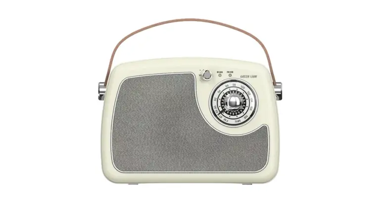 Green Lion Retro Radio Speaker - Cream