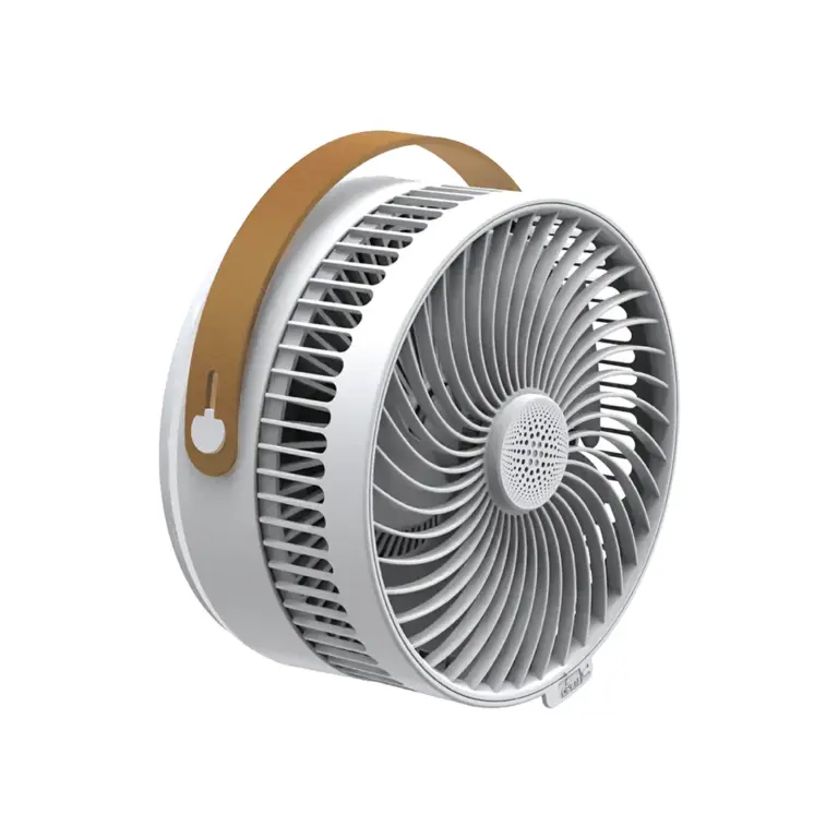 Green Lion Rovio 8" Folding Fan - White