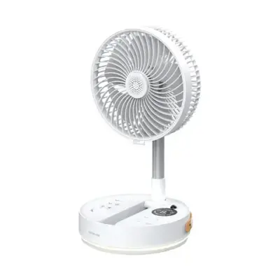 Green Lion Rovio 8" Folding Fan - White