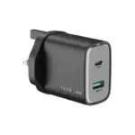 Green Lion Supra 45W UK Wall Charger - Black