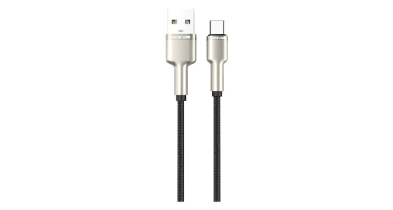 Green Lion USB-A to USB-C Braided Cable - Black