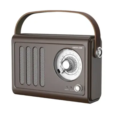 Green Lion Vintage Radio Speaker - Brown