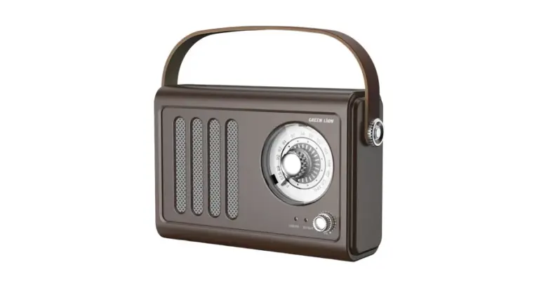 Green Lion Vintage Radio Speaker - Brown