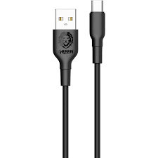 Green Lion PVC Type-C- Cable 3m 2A-Black